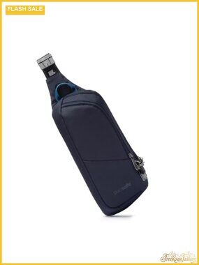 Anti Theft Crossbody Pack RFID Safe Lockable Zippers Polyester Travel Sling
